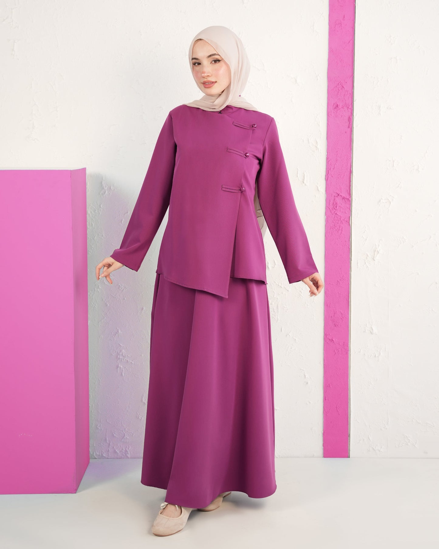 Refined Blouse & Skirt Set