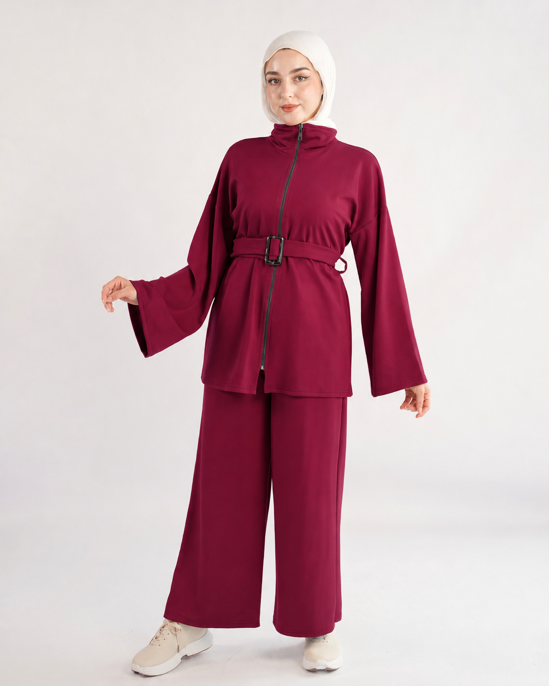 Belted Jacket Lounge Set