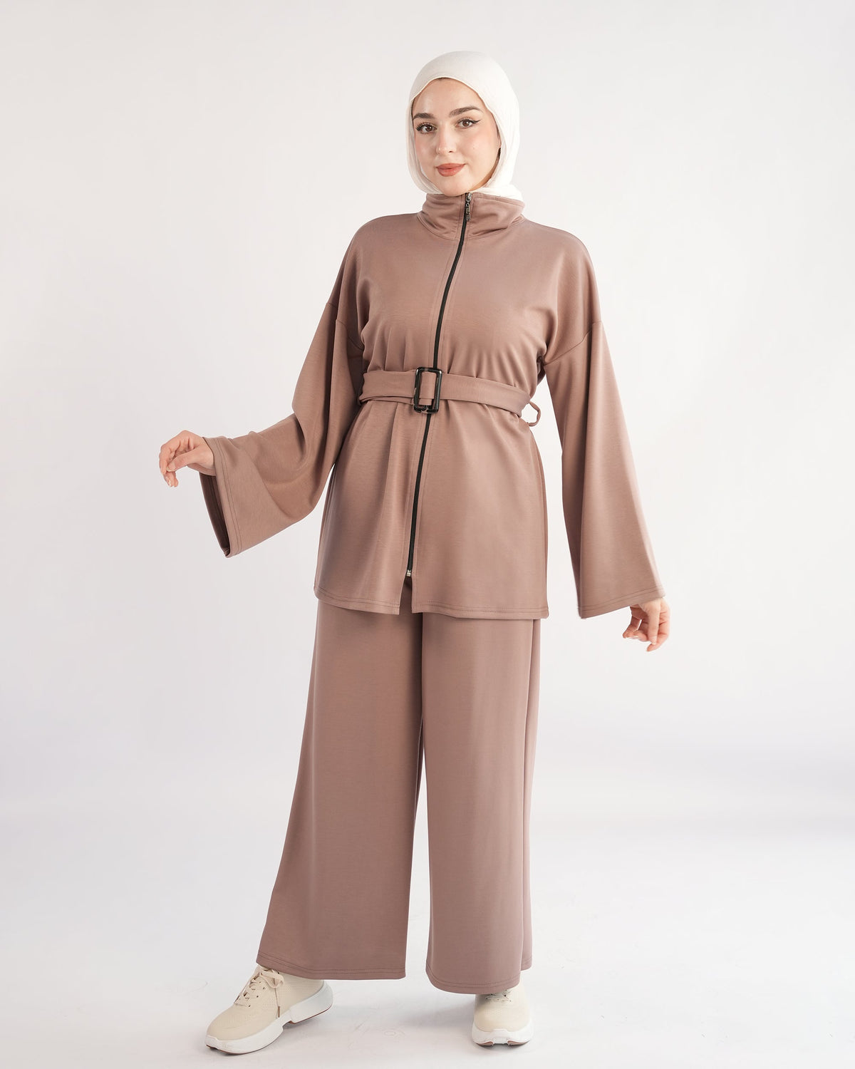 Belted Jacket Lounge Set