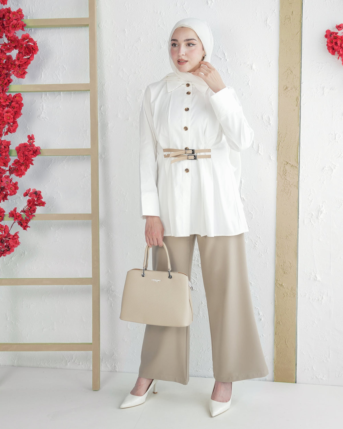Summer Belted Two-Piece