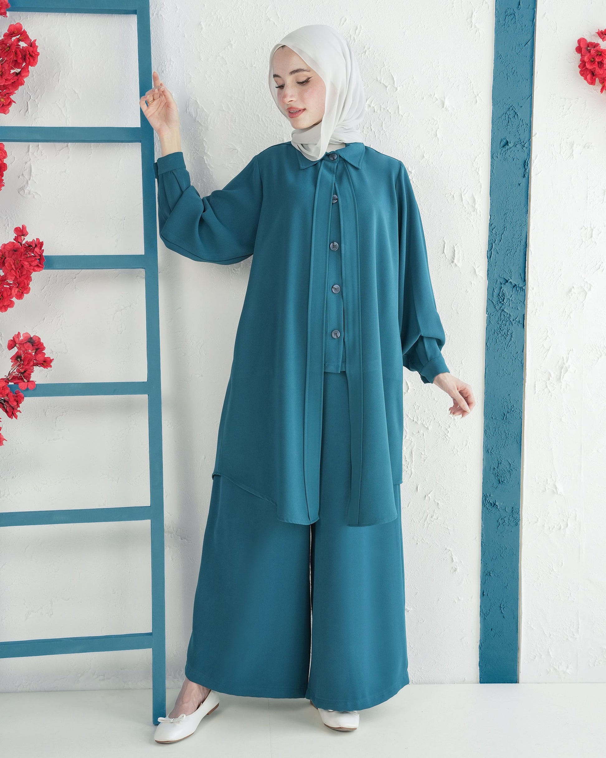 Summer Blouse & Trouser Set