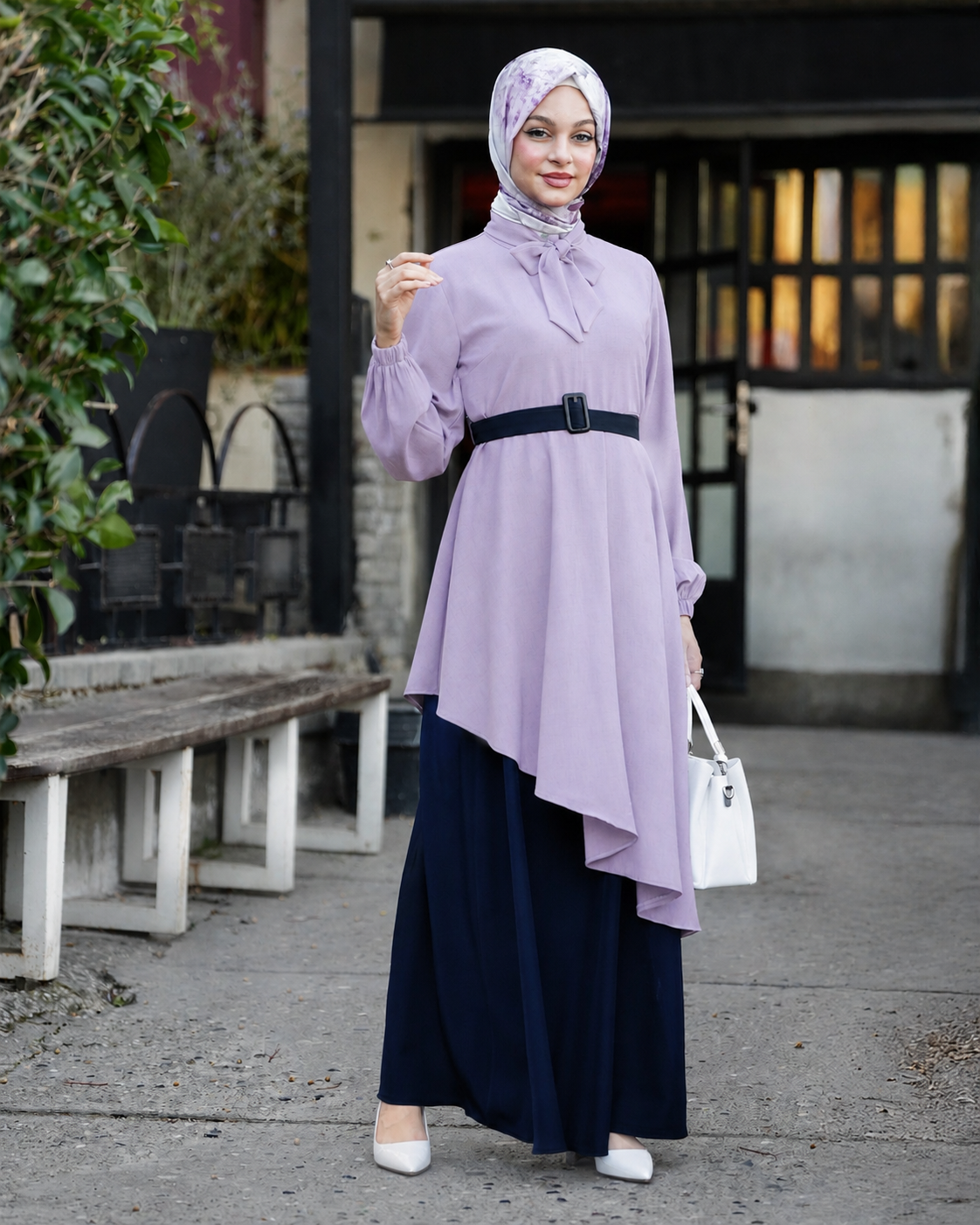 Modest Blouse & Full Skirt Set