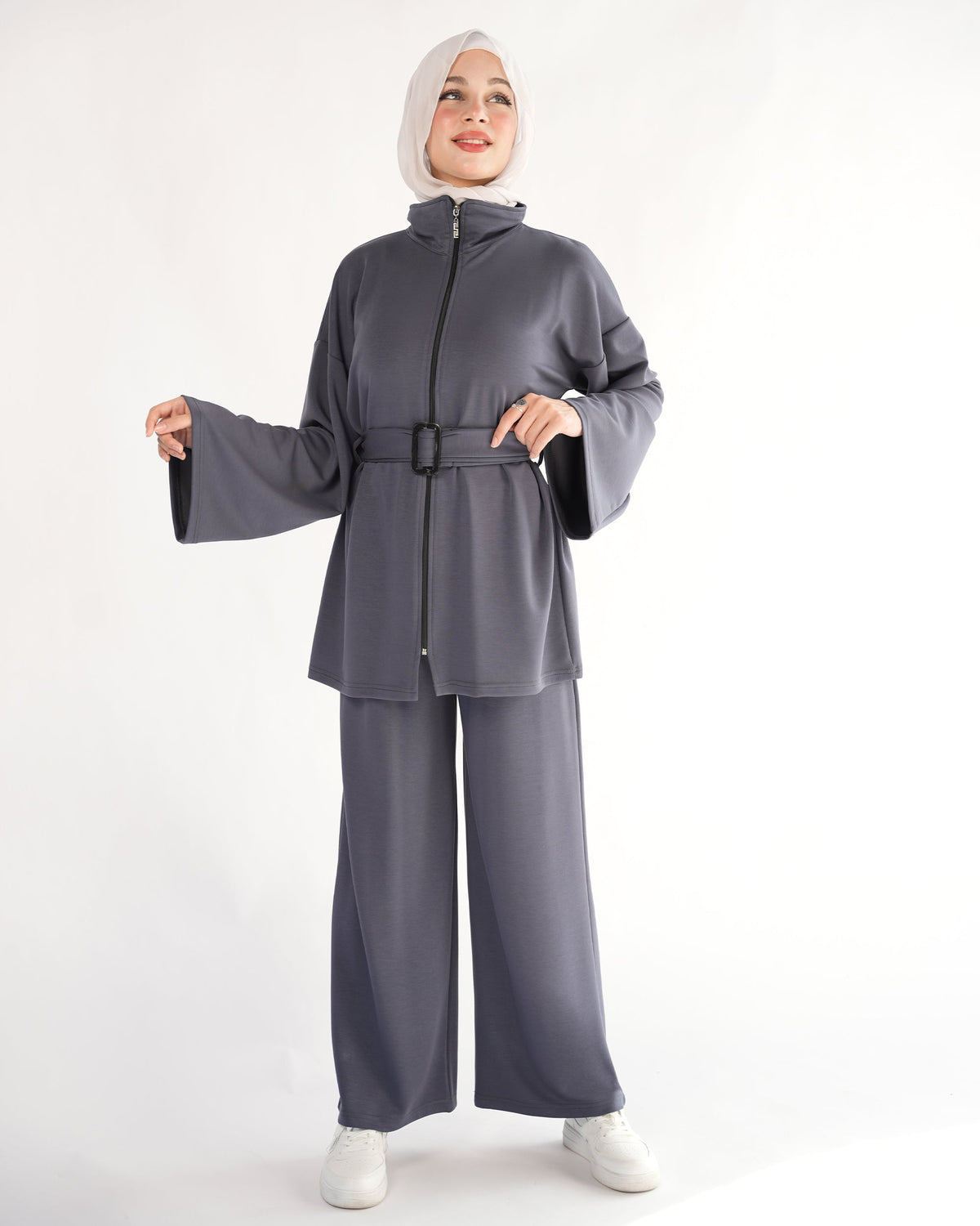 Belted Jacket Lounge Set
