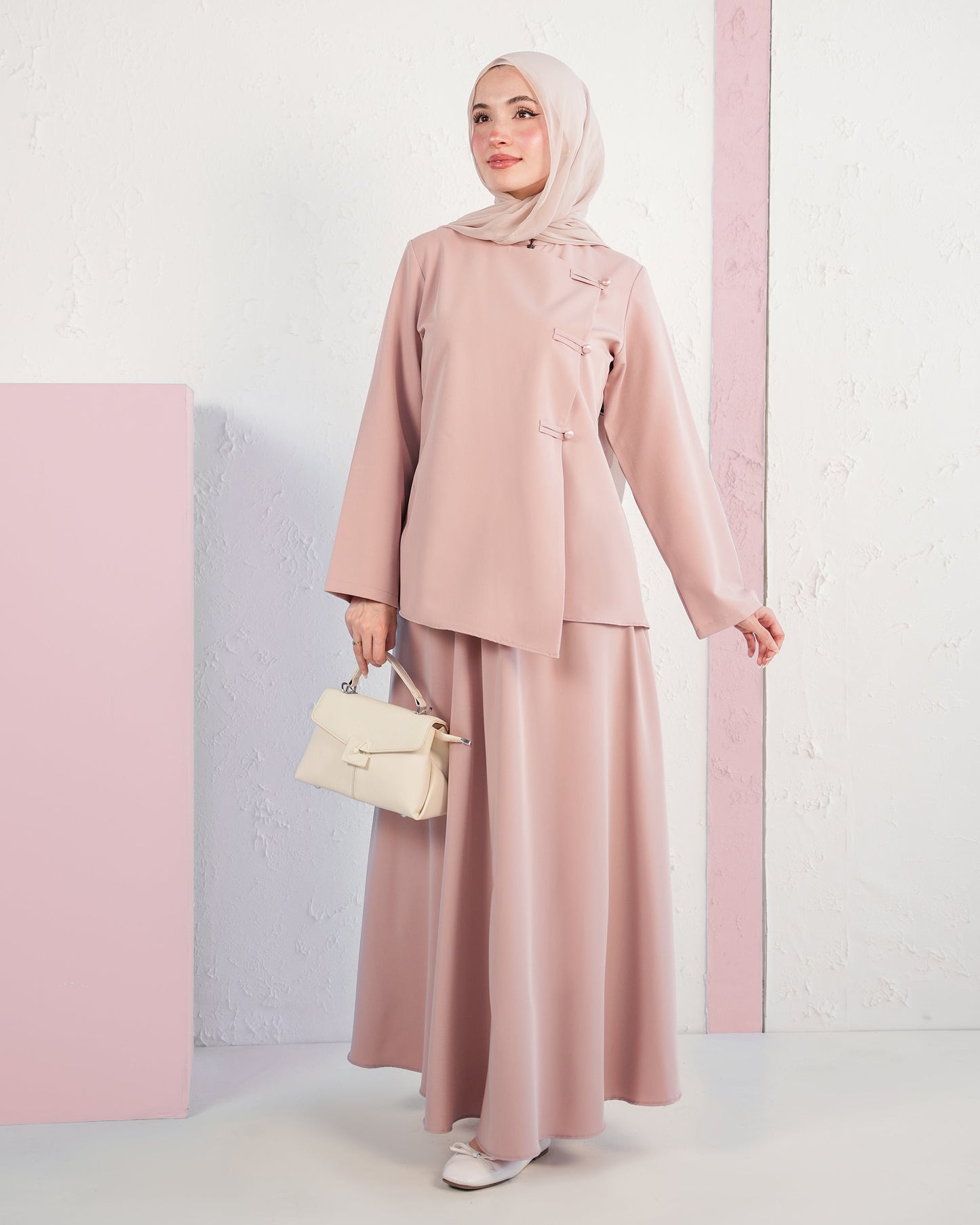 Refined Blouse & Skirt Set