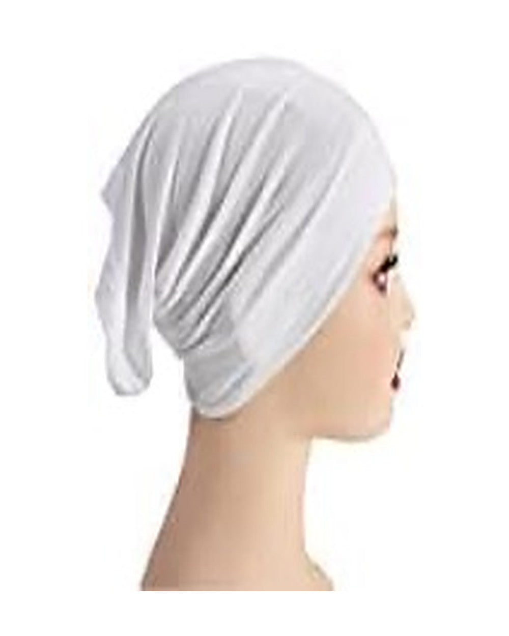 CADELIX cotton underscarf cap - White