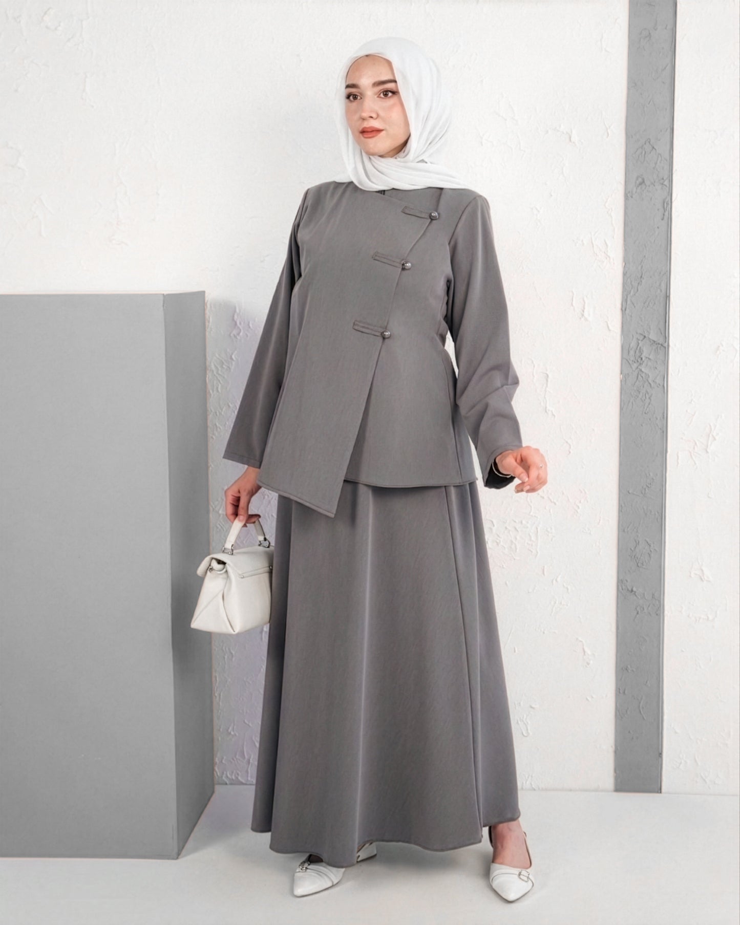 Refined Blouse & Skirt Set